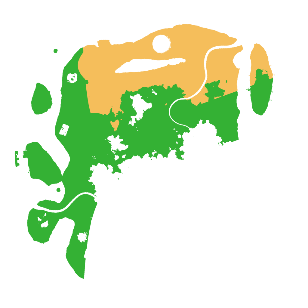 Biome Rust Map: Procedural Map, Size: 3000, Seed: 54164