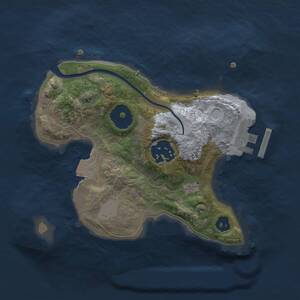Thumbnail Rust Map: Procedural Map, Size: 2000, Seed: 937633385, 3 Monuments