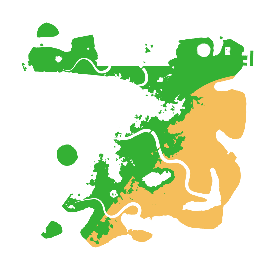 Biome Rust Map: Procedural Map, Size: 3500, Seed: 1122334455