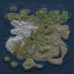 Thumbnail Rust Map: Procedural Map, Size: 3500, Seed: 1122334455, 14 Monuments