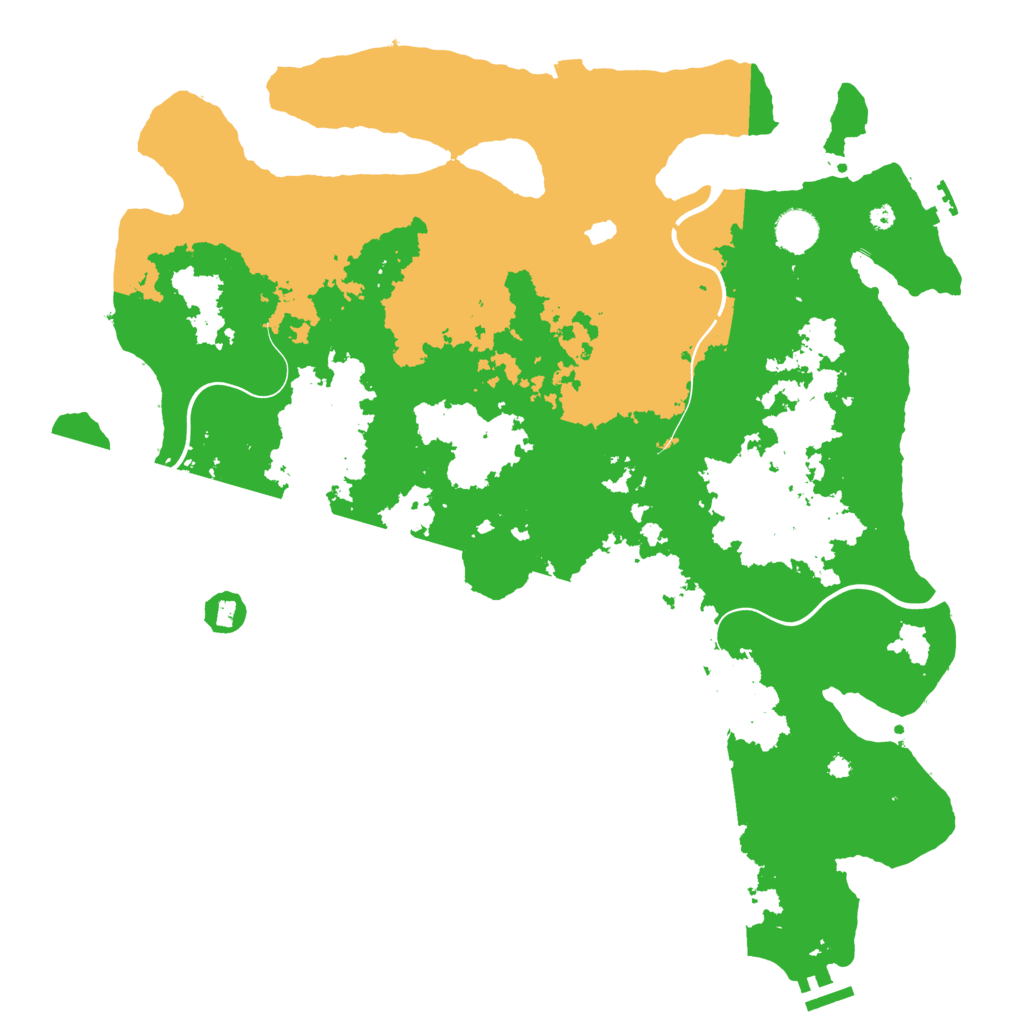 Biome Rust Map: Procedural Map, Size: 4205, Seed: 2147483647