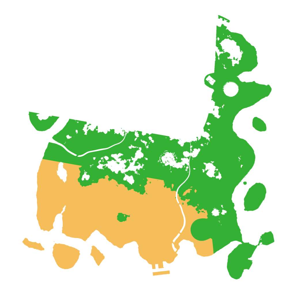 Biome Rust Map: Procedural Map, Size: 3500, Seed: 416682