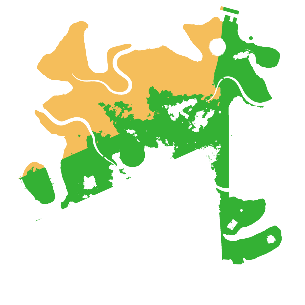 Biome Rust Map: Procedural Map, Size: 3250, Seed: 609970105