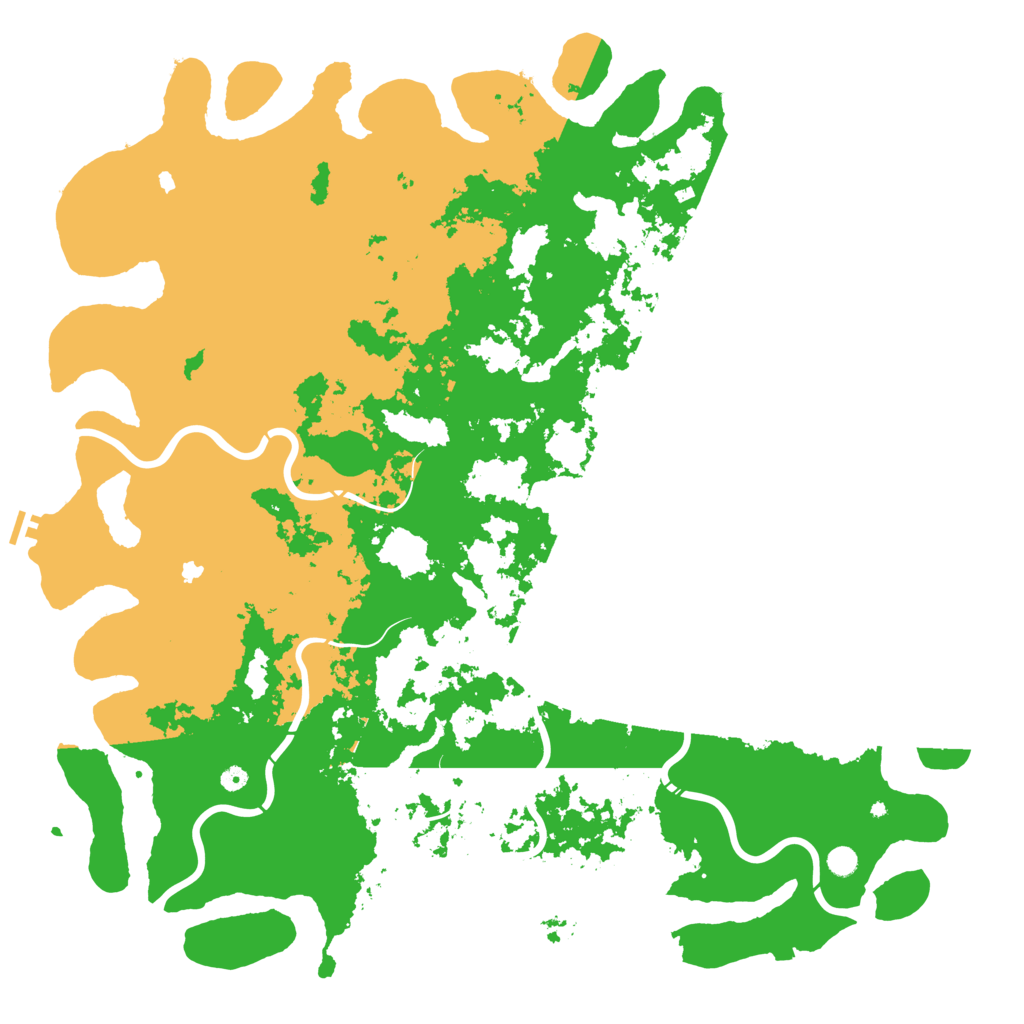 Biome Rust Map: Procedural Map, Size: 6000, Seed: 1531156376