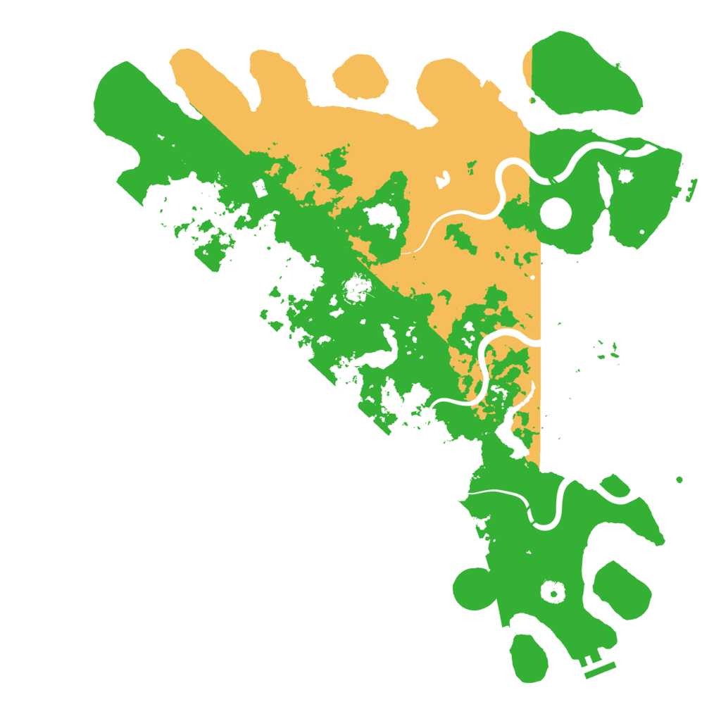 Biome Rust Map: Procedural Map, Size: 4500, Seed: 1886063801