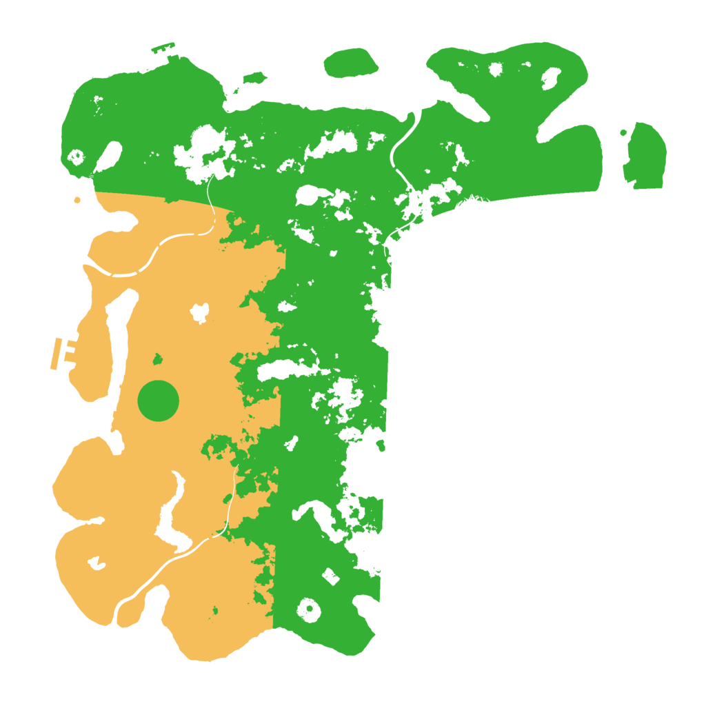 Biome Rust Map: Procedural Map, Size: 4500, Seed: 34088