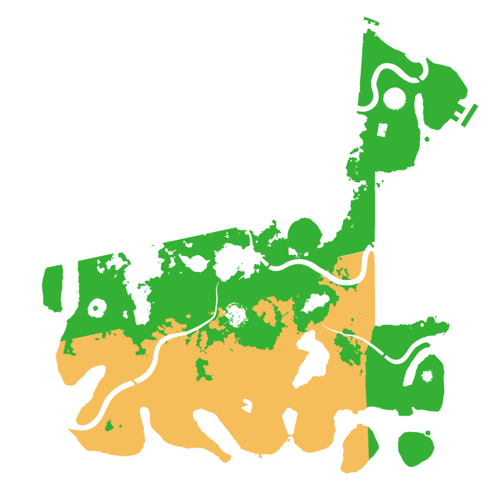 Biome Rust Map: Procedural Map, Size: 4000, Seed: 8877