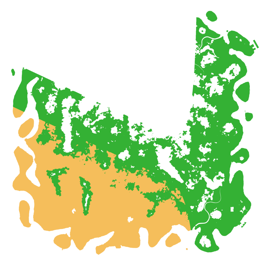 Biome Rust Map: Procedural Map, Size: 6000, Seed: 8770004
