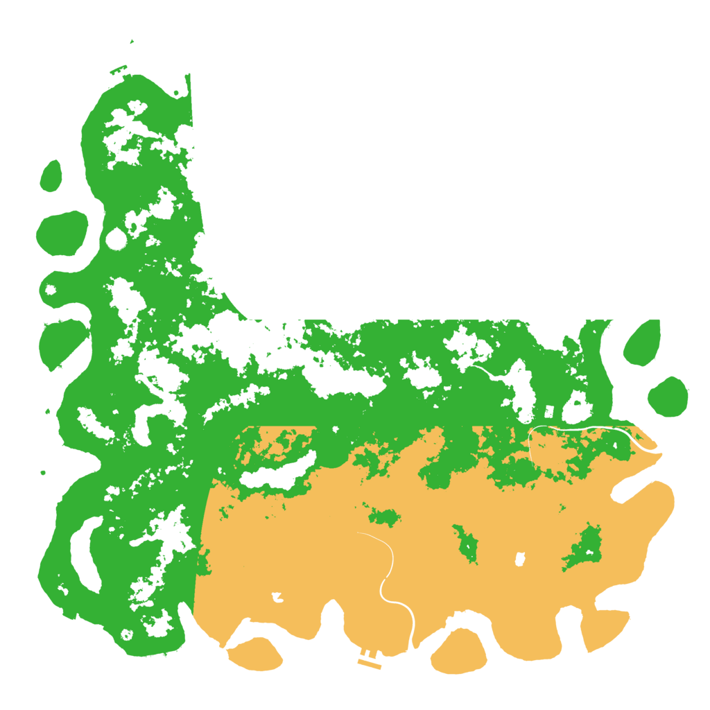 Biome Rust Map: Procedural Map, Size: 6000, Seed: 1193550712