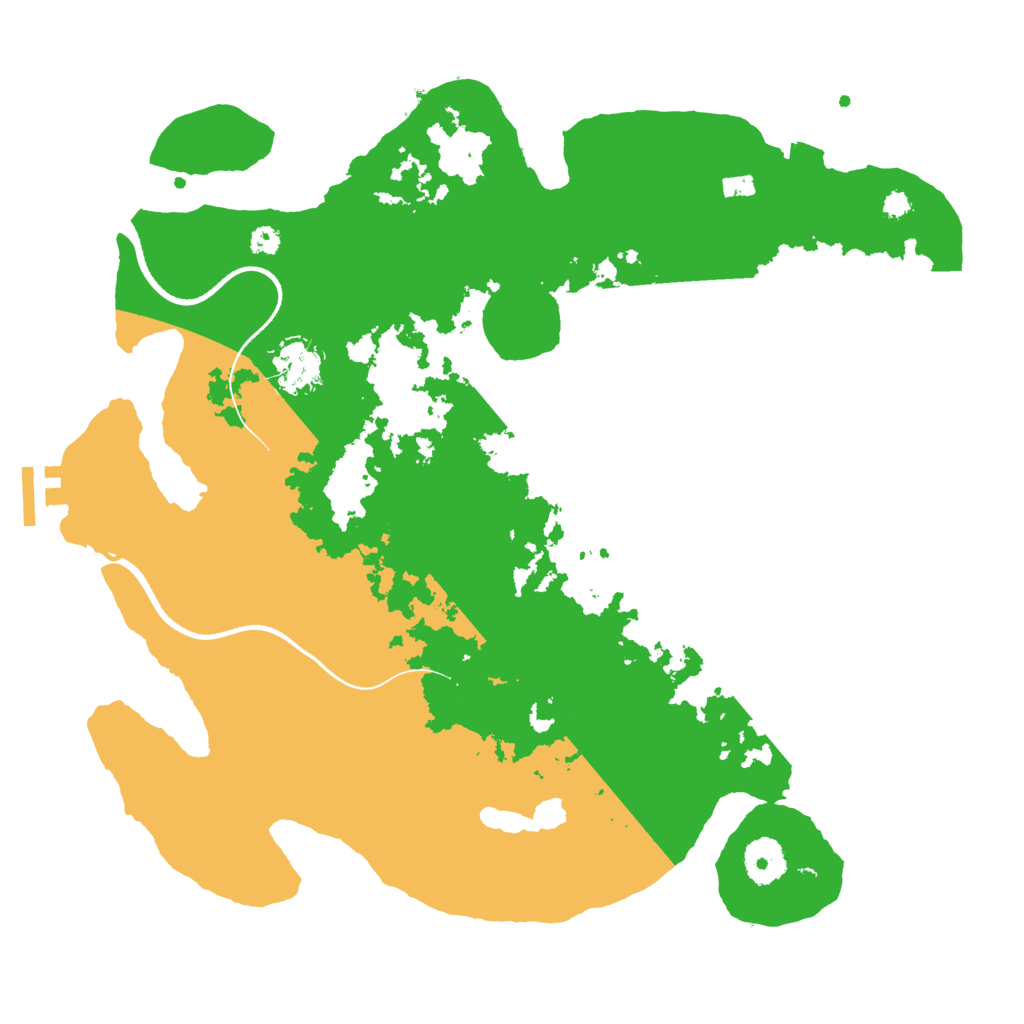 Biome Rust Map: Procedural Map, Size: 3500, Seed: 517459578