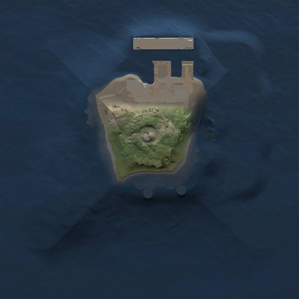 Rust Map: Procedural Map, Size: 1000, Seed: 149292, 2 Monuments