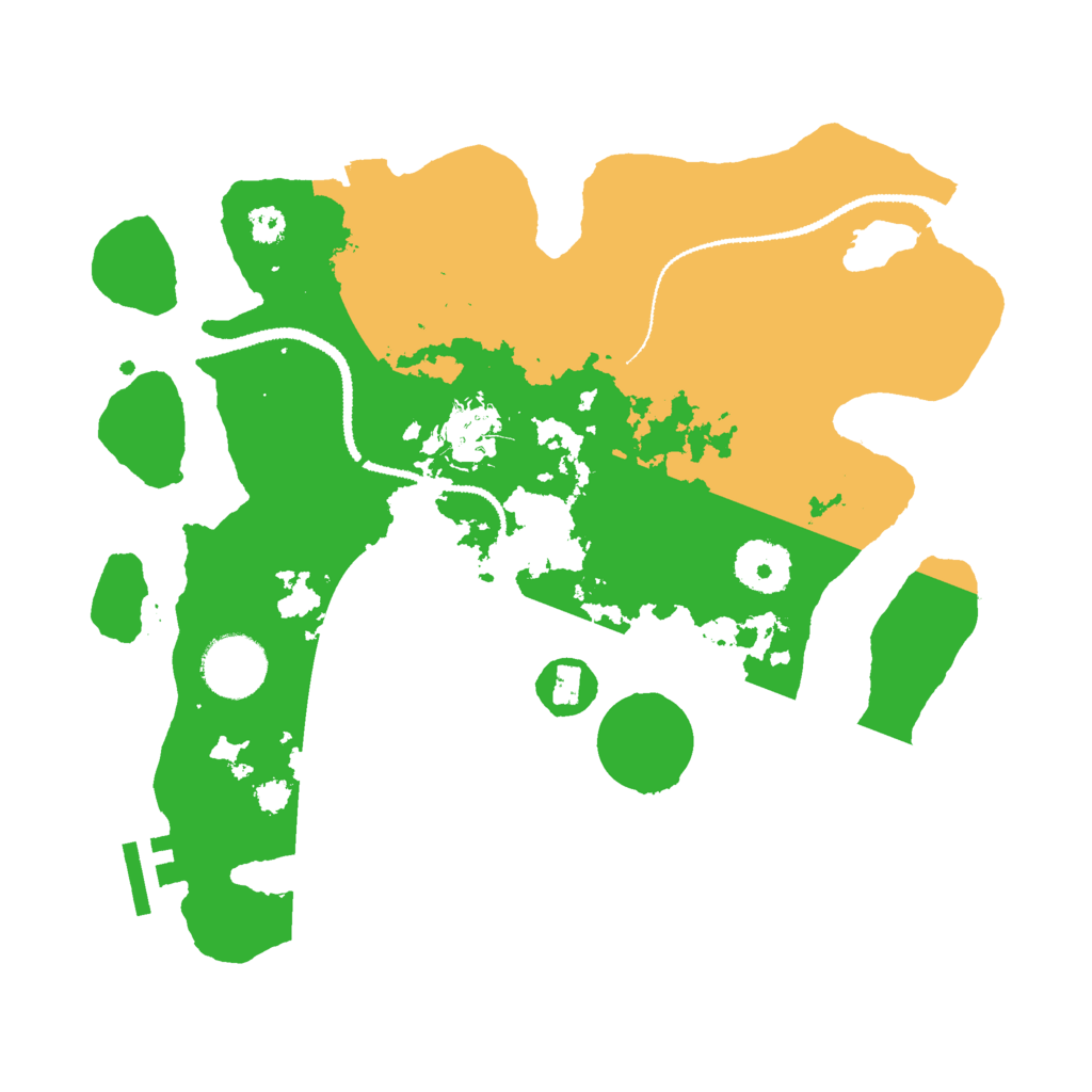 Biome Rust Map: Procedural Map, Size: 3000, Seed: 38631