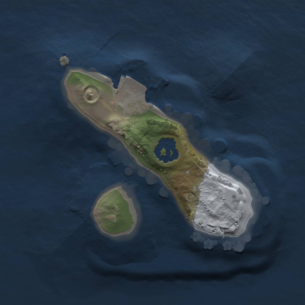 Rust Map: Procedural Map, Size: 1250, Seed: 671977, 1 Monuments