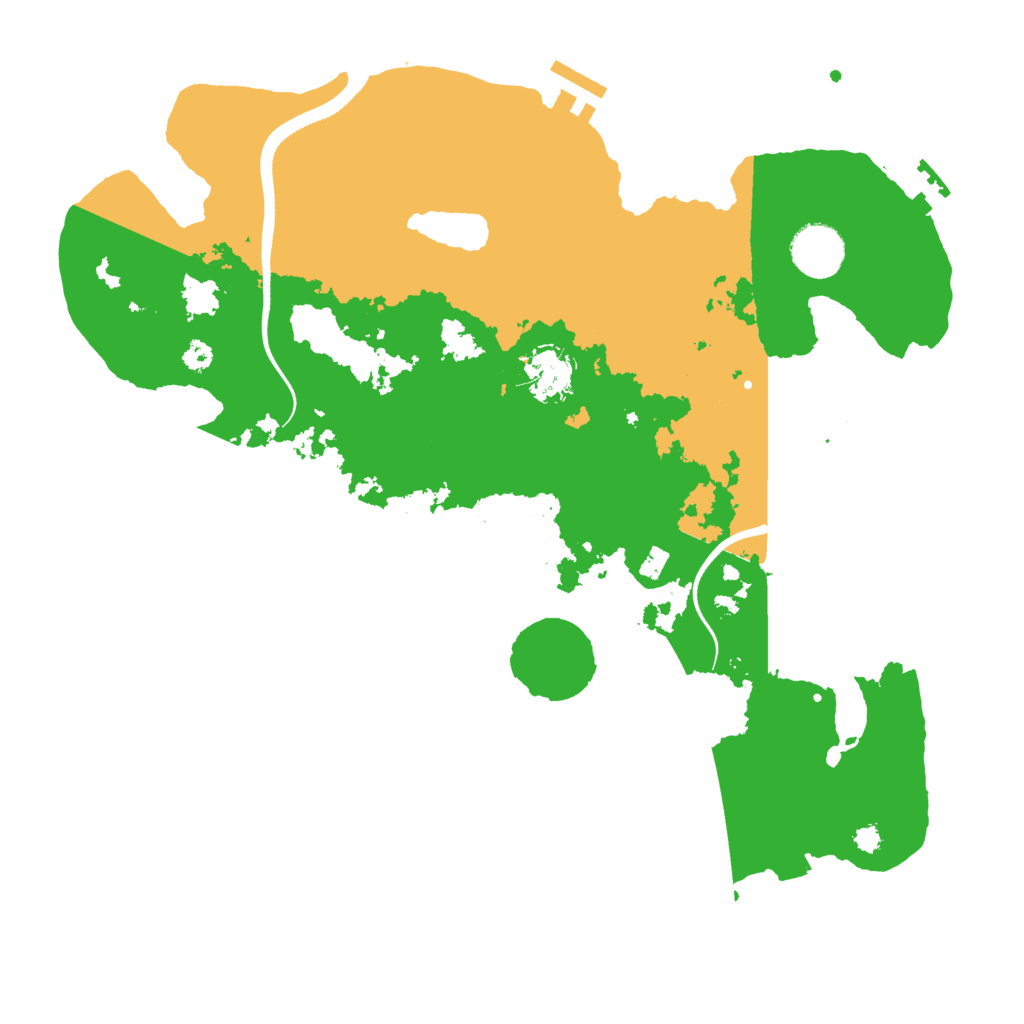 Biome Rust Map: Procedural Map, Size: 3500, Seed: 11614