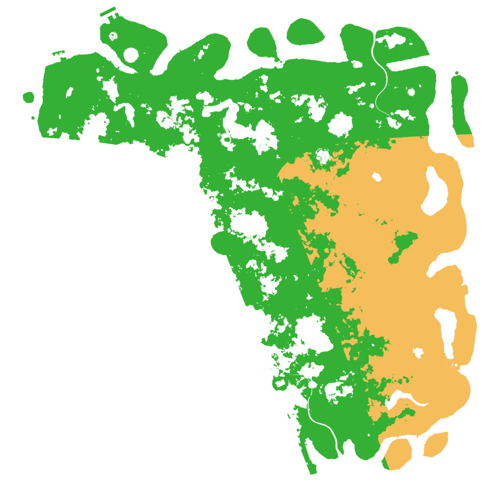 Biome Rust Map: Procedural Map, Size: 6000, Seed: 1600607388