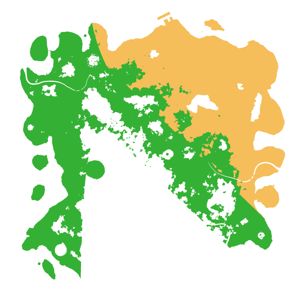 Biome Rust Map: Procedural Map, Size: 4500, Seed: 5867913