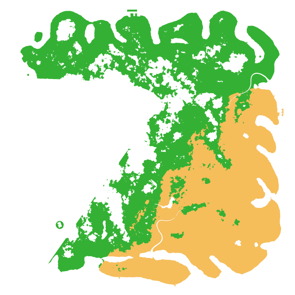 Biome Rust Map: Procedural Map, Size: 6000, Seed: 63852