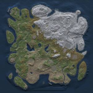 Thumbnail Rust Map: Procedural Map, Size: 4250, Seed: 451314617, 15 Monuments