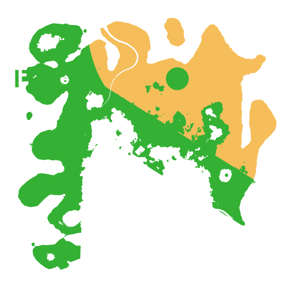 Biome Rust Map: Procedural Map, Size: 3500, Seed: 1307850059