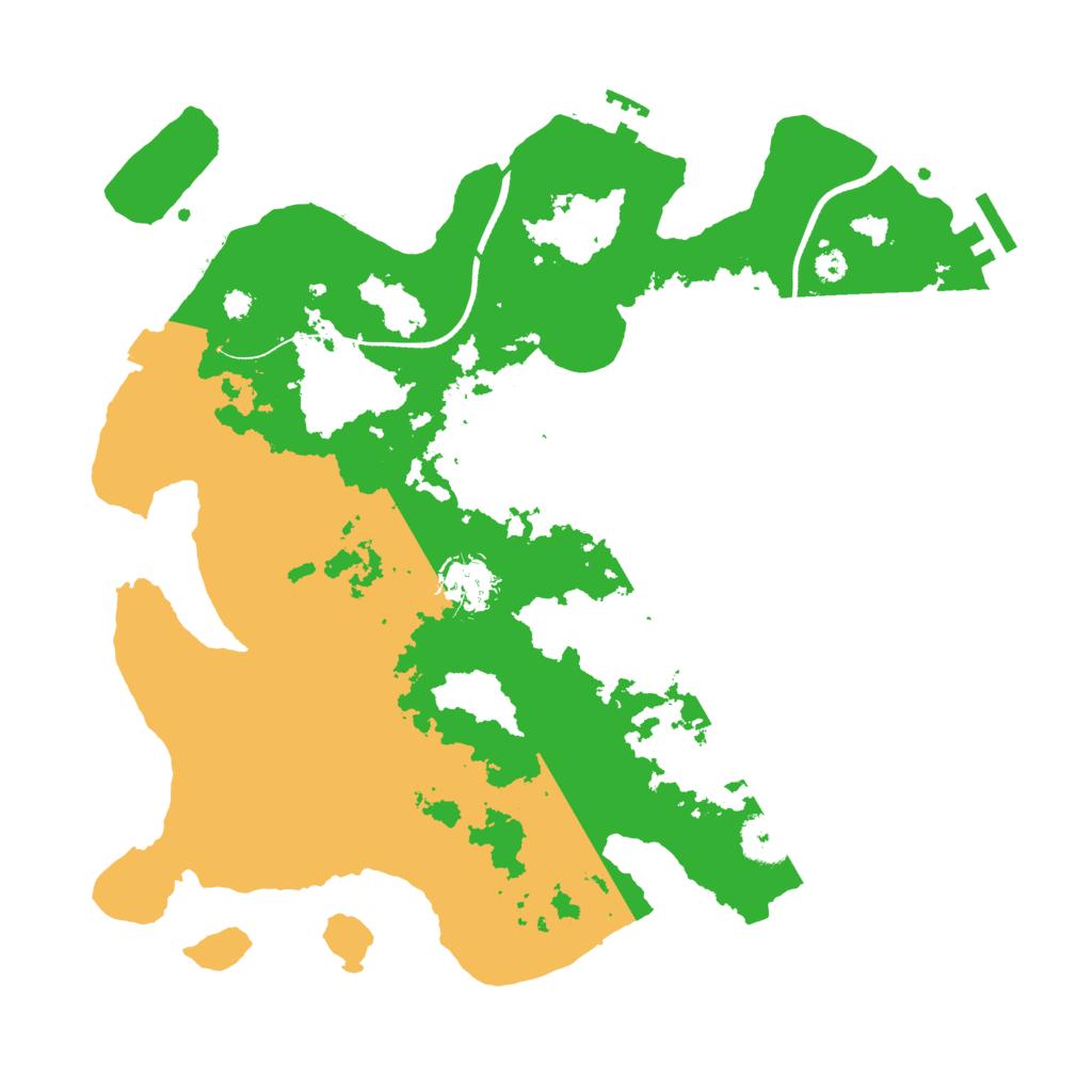 Biome Rust Map: Procedural Map, Size: 3500, Seed: 1993390952