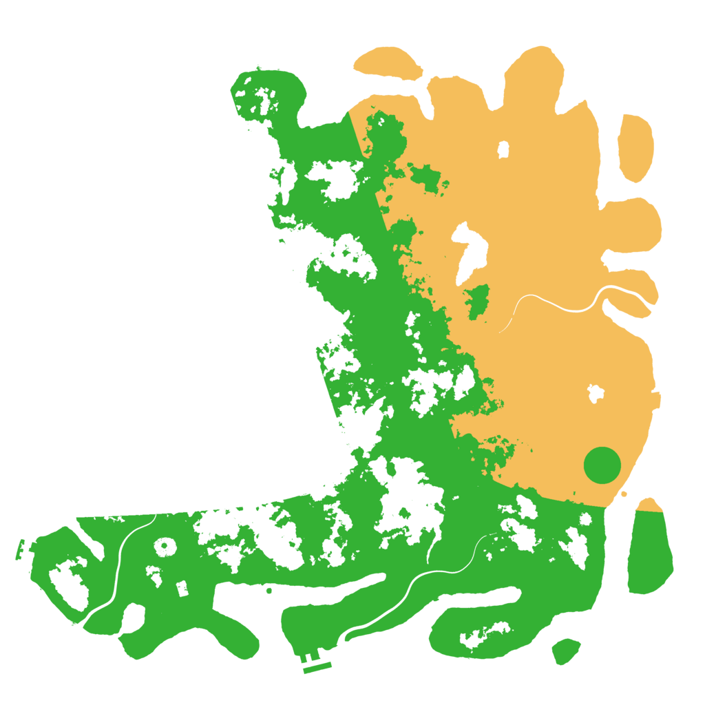 Biome Rust Map: Procedural Map, Size: 5000, Seed: 529