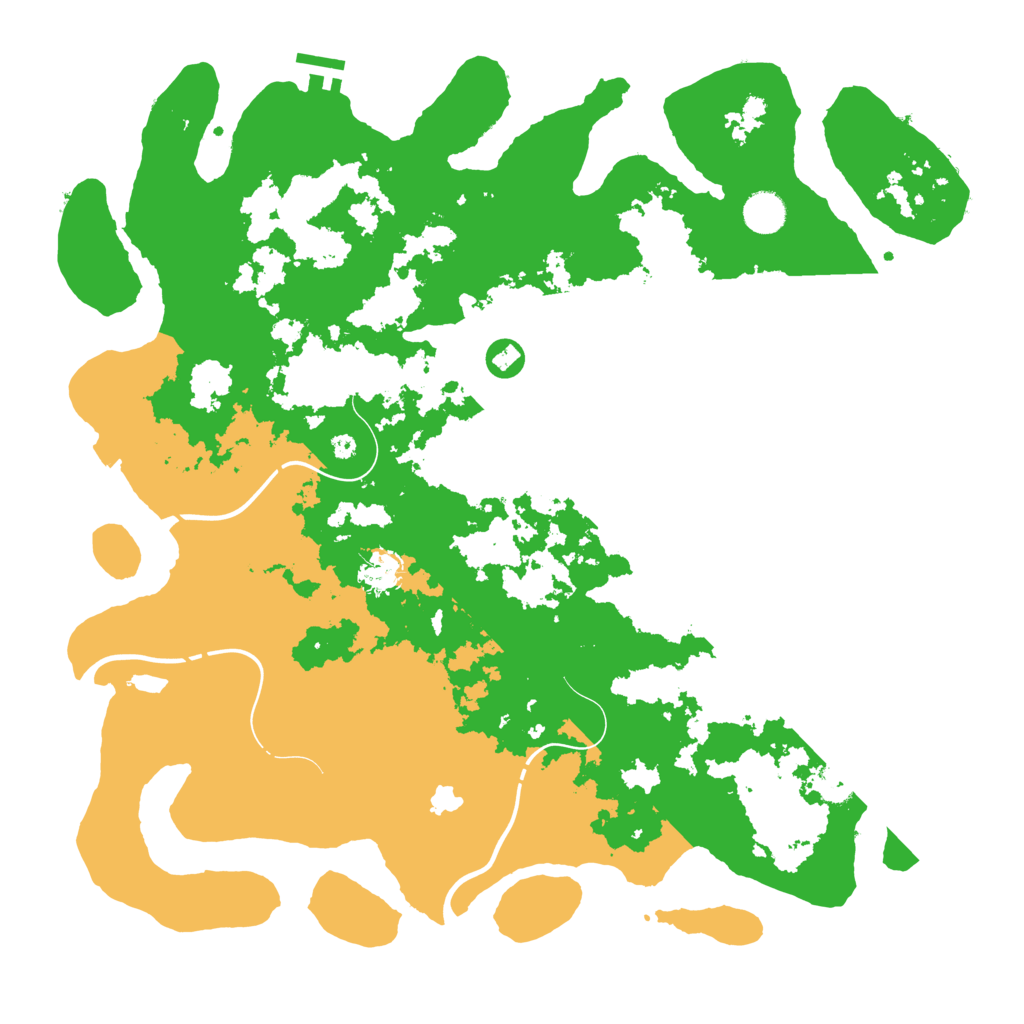 Biome Rust Map: Procedural Map, Size: 4250, Seed: 2096400631