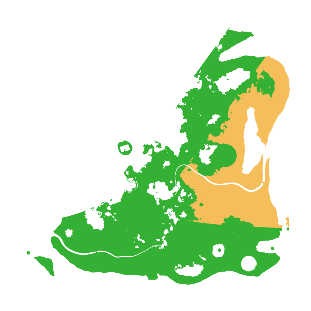 Biome Rust Map: Procedural Map, Size: 3600, Seed: 380895