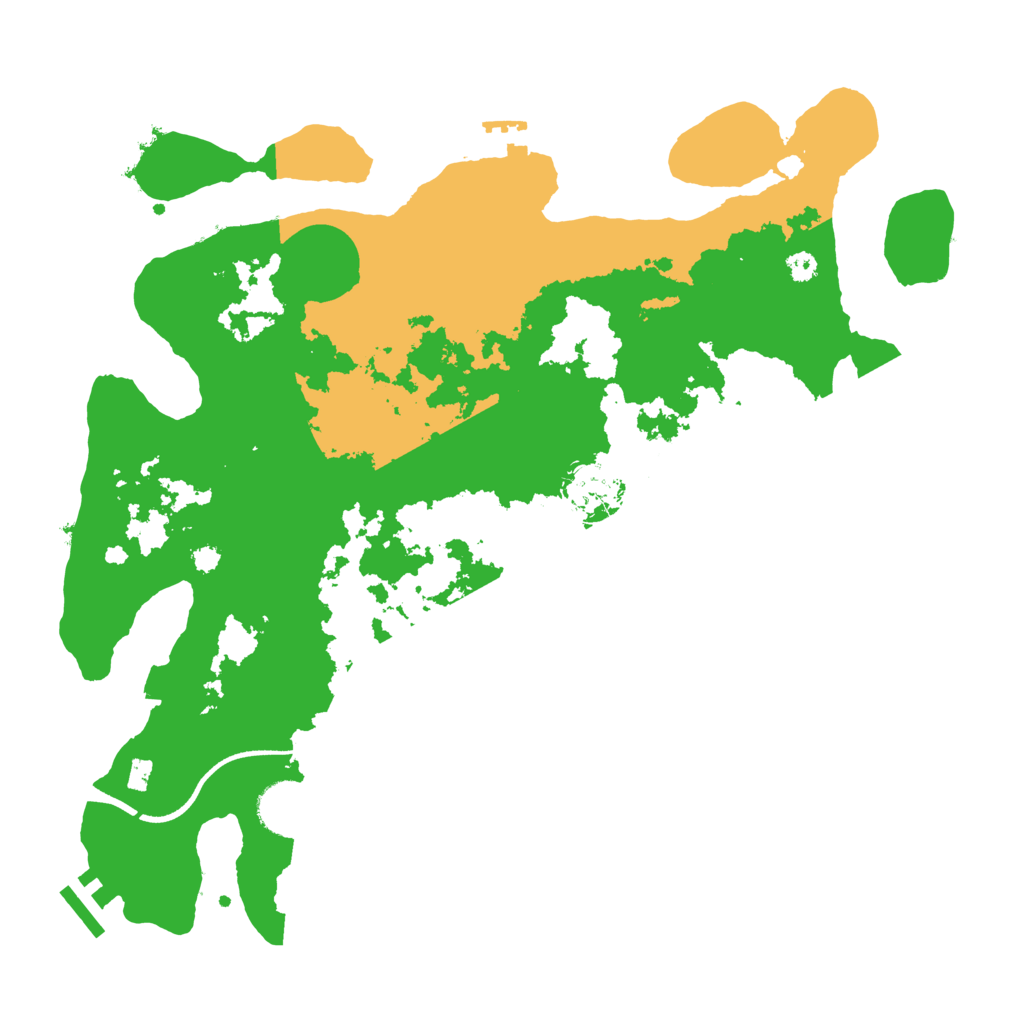 Biome Rust Map: Procedural Map, Size: 3500, Seed: 51890
