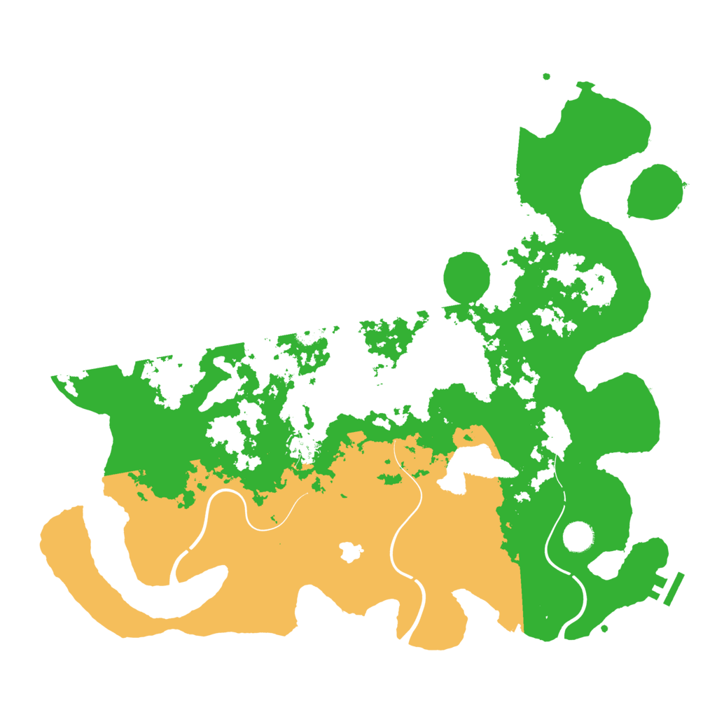Biome Rust Map: Procedural Map, Size: 4100, Seed: 45