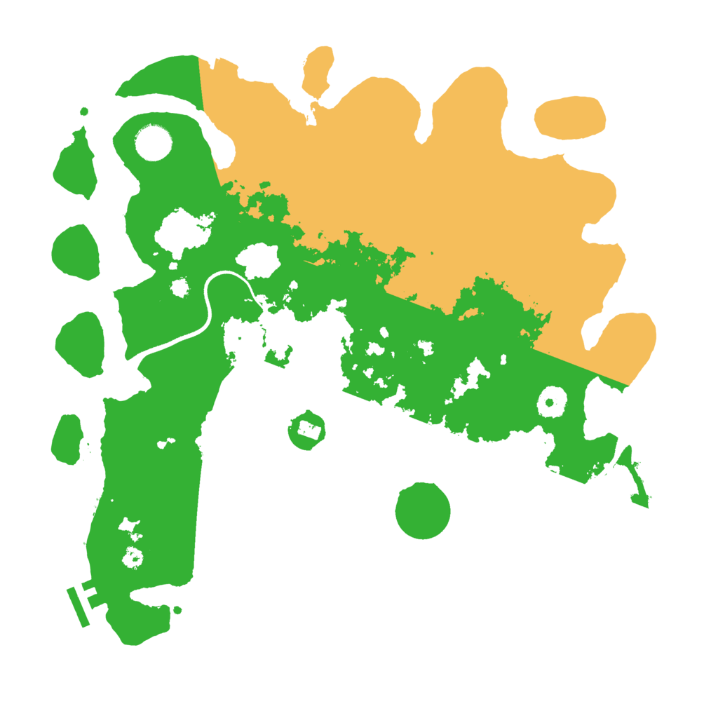 Biome Rust Map: Procedural Map, Size: 3500, Seed: 38631