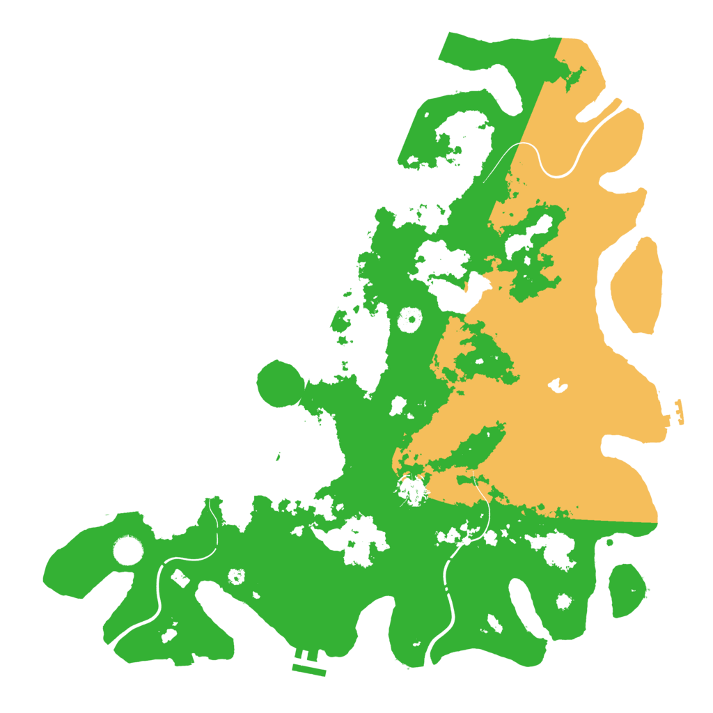 Biome Rust Map: Procedural Map, Size: 4250, Seed: 1591597450