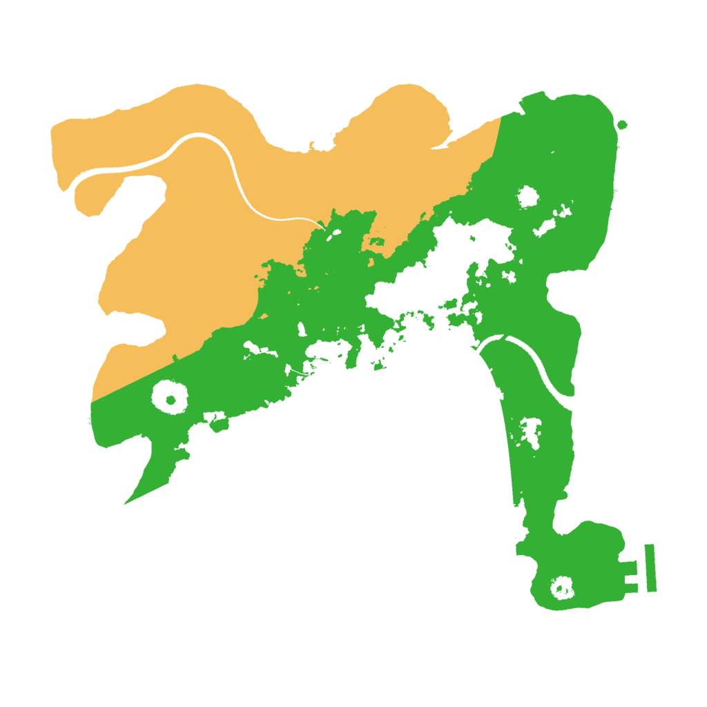 Biome Rust Map: Procedural Map, Size: 3000, Seed: 7691
