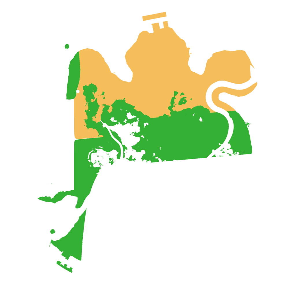 Biome Rust Map: Procedural Map, Size: 2500, Seed: 1415452511