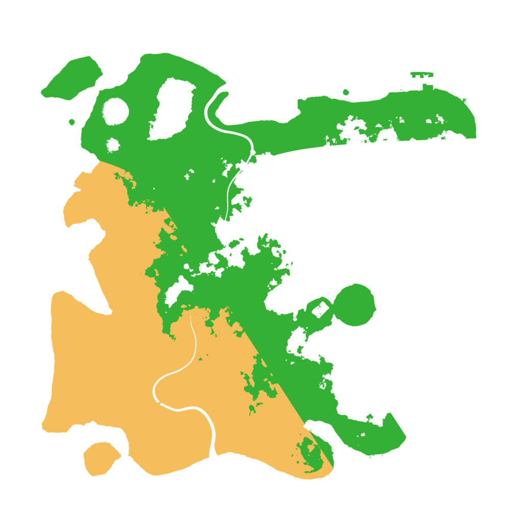 Biome Rust Map: Procedural Map, Size: 3500, Seed: 34498