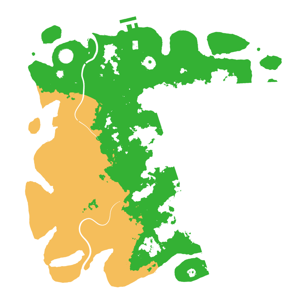 Biome Rust Map: Procedural Map, Size: 3700, Seed: 740225643