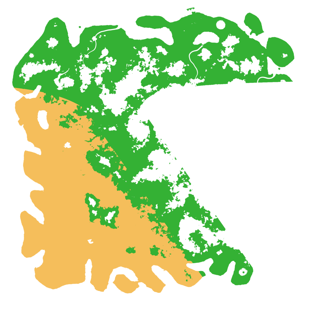 Biome Rust Map: Procedural Map, Size: 6000, Seed: 45658843