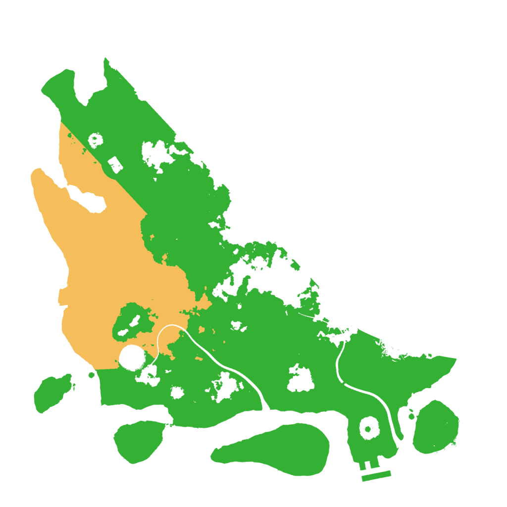 Biome Rust Map: Procedural Map, Size: 3500, Seed: 1212282035