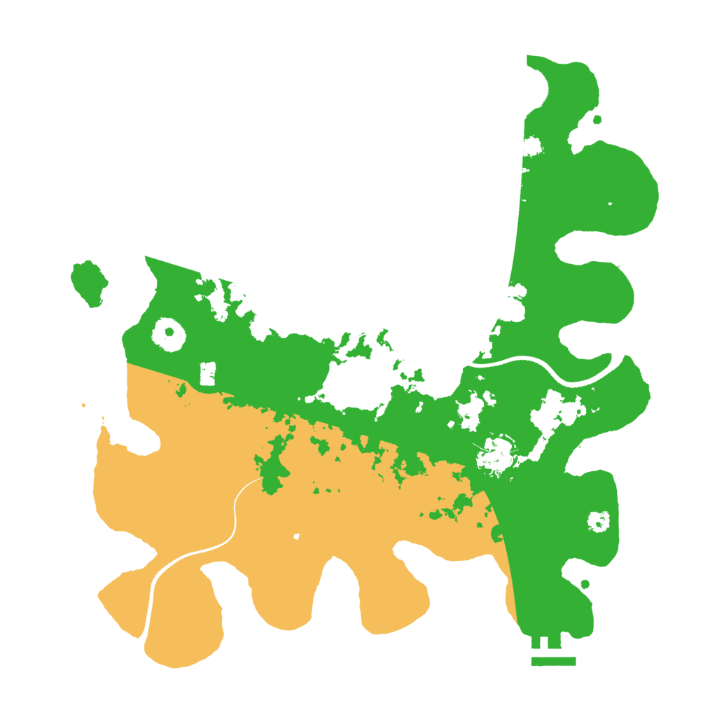 Biome Rust Map: Procedural Map, Size: 3250, Seed: 6543
