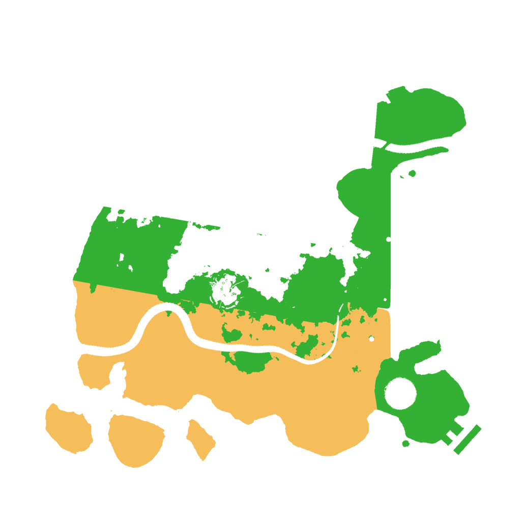 Biome Rust Map: Procedural Map, Size: 3000, Seed: 416682