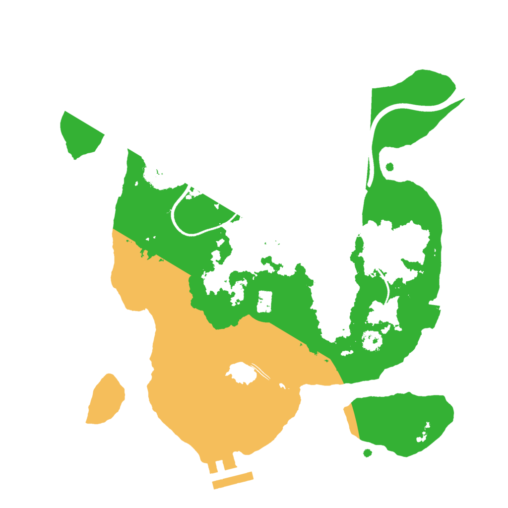 Biome Rust Map: Procedural Map, Size: 2500, Seed: 9375628