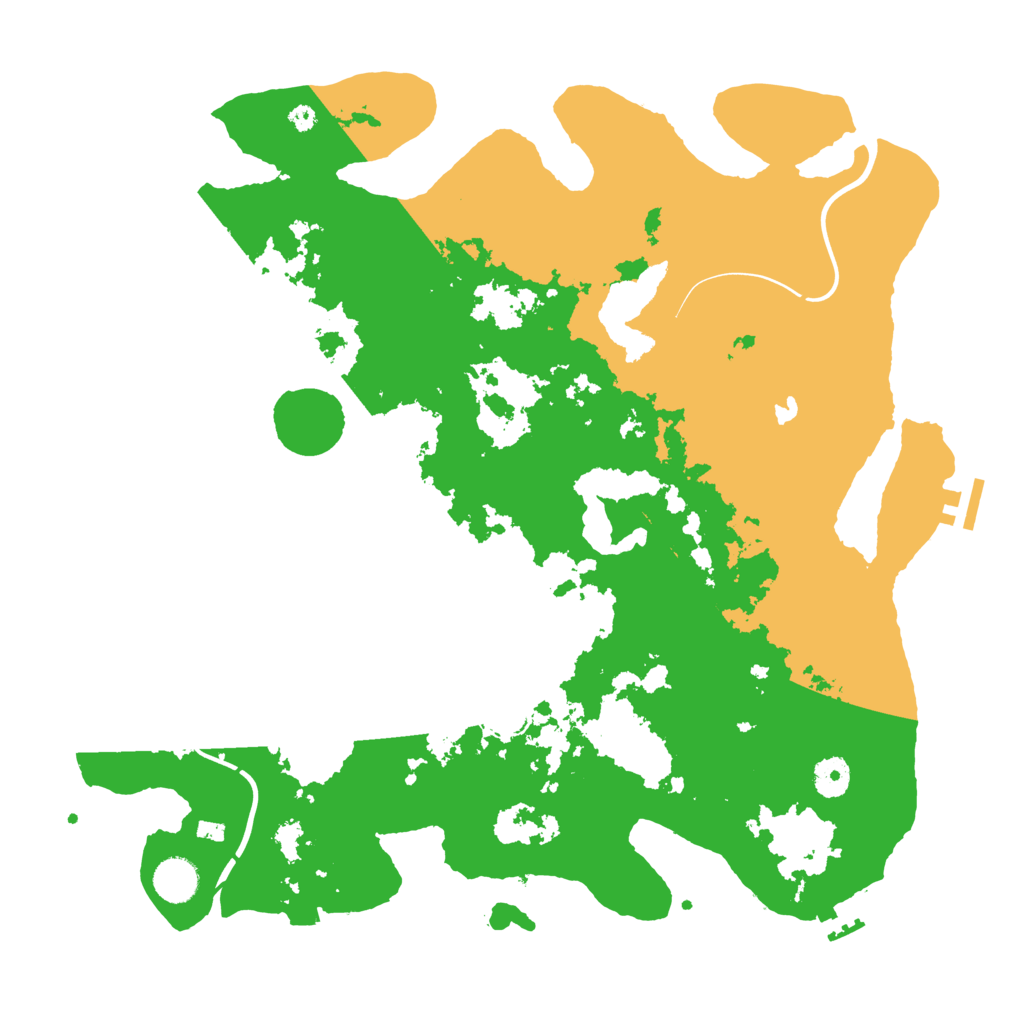 Biome Rust Map: Procedural Map, Size: 4000, Seed: 49996