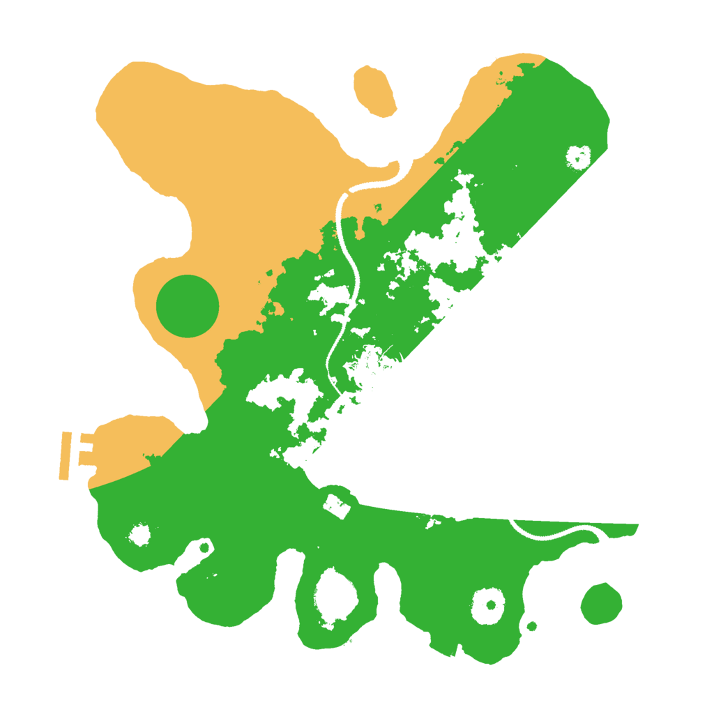 Biome Rust Map: Procedural Map, Size: 3000, Seed: 2105859526