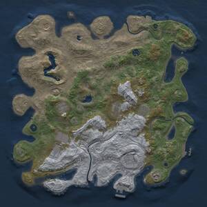 Thumbnail Rust Map: Procedural Map, Size: 4250, Seed: 94339464, 15 Monuments