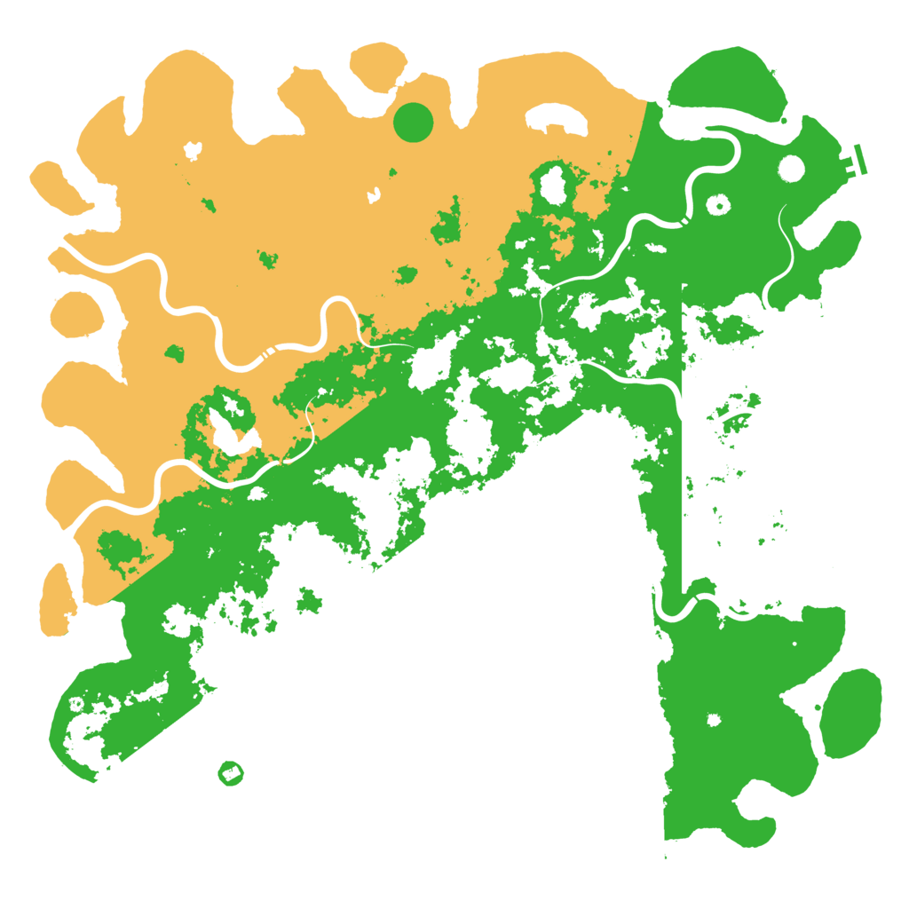 Biome Rust Map: Procedural Map, Size: 6000, Seed: 36628522