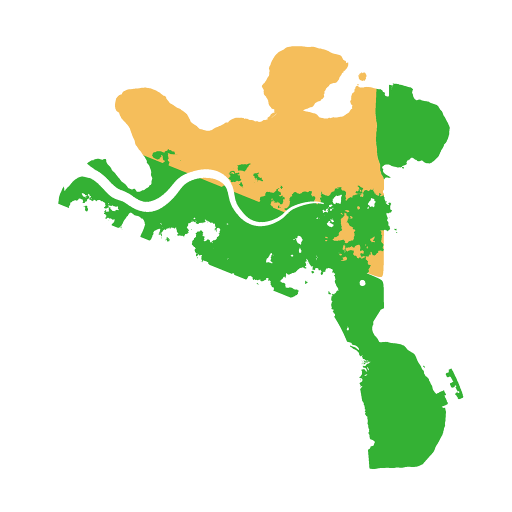 Biome Rust Map: Procedural Map, Size: 2500, Seed: 5420913