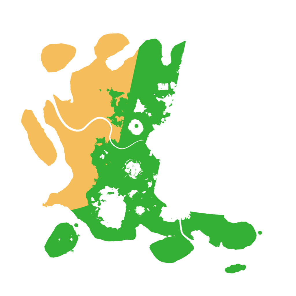 Biome Rust Map: Procedural Map, Size: 3000, Seed: 47772245