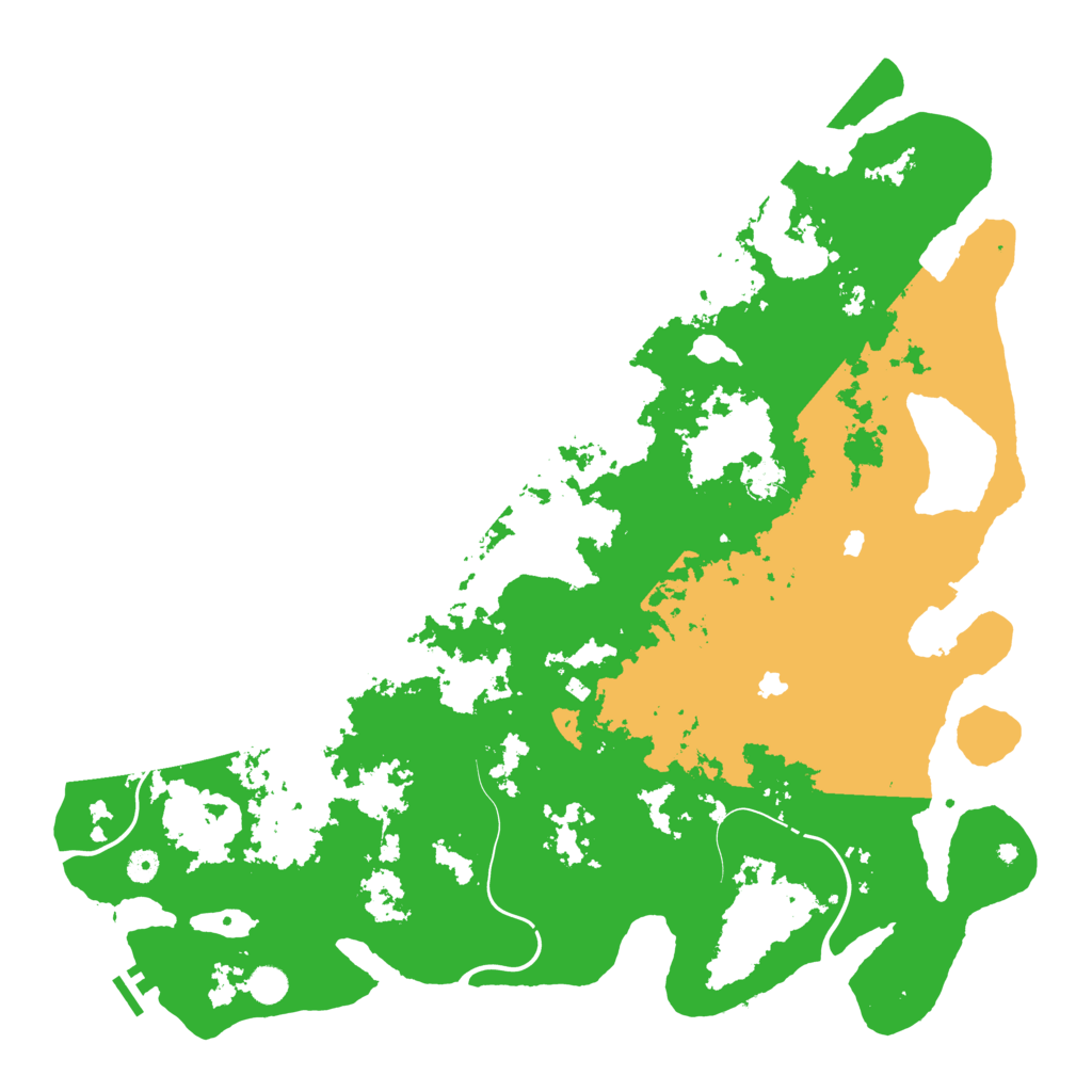 Biome Rust Map: Procedural Map, Size: 5000, Seed: 628522