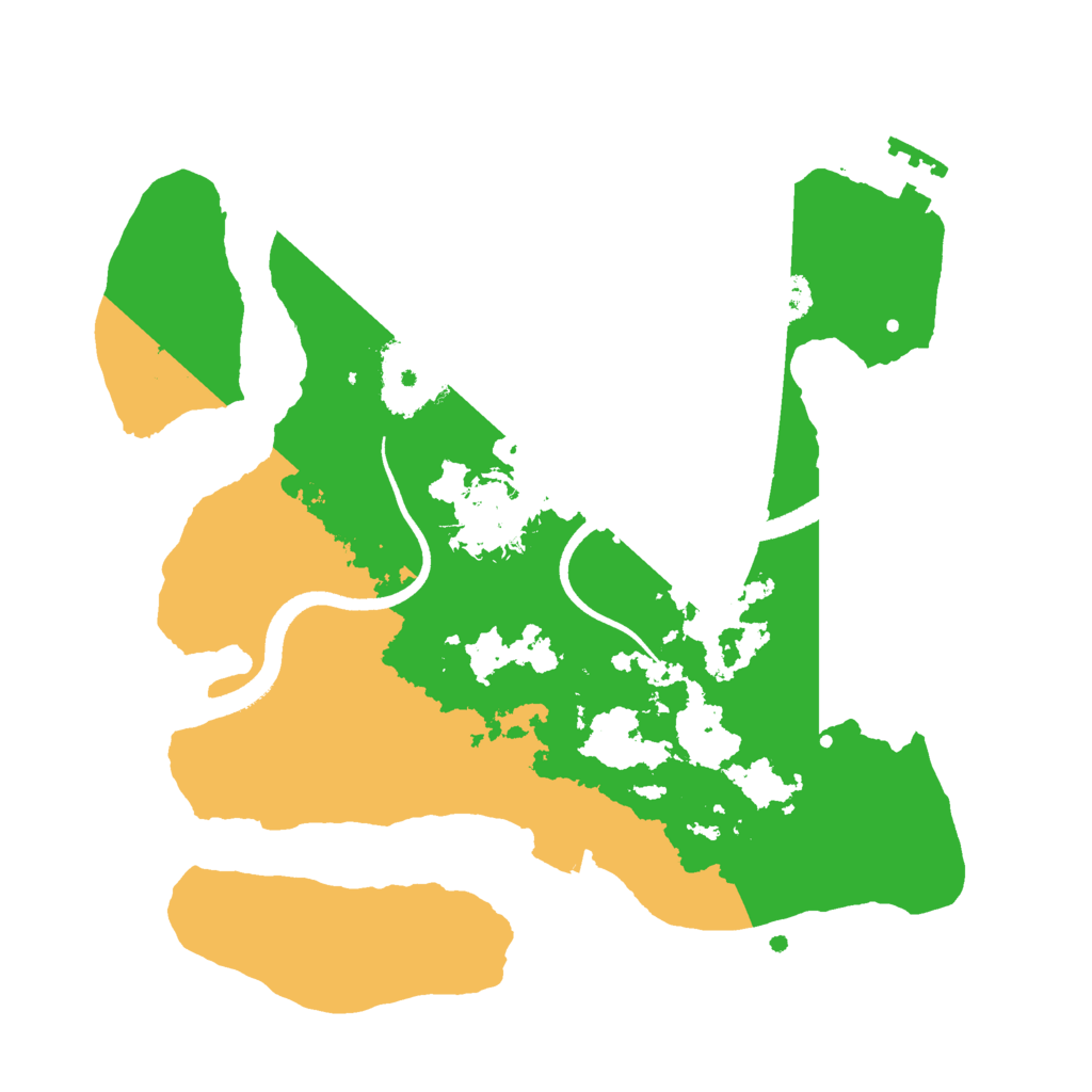 Biome Rust Map: Procedural Map, Size: 2500, Seed: 220919520