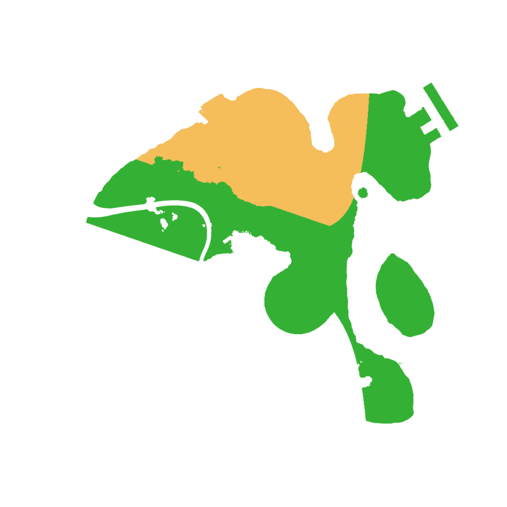 Biome Rust Map: Procedural Map, Size: 2000, Seed: 2826399