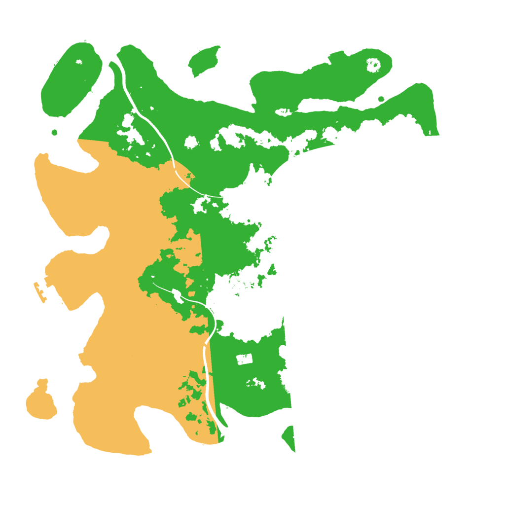 Biome Rust Map: Procedural Map, Size: 3500, Seed: 755597642